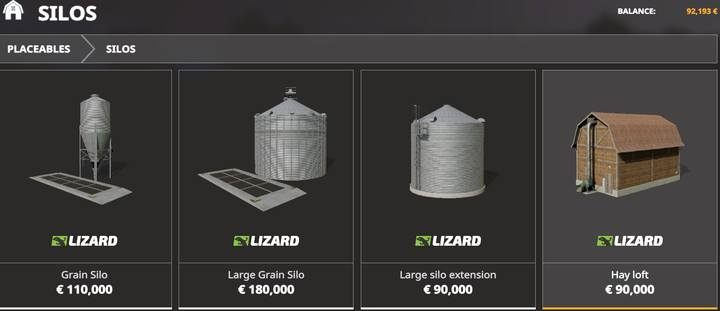 Hay loft. - Farming Simulator 19: Machines for grass, hay - List of vehicles and machines - Farming Simulator 19 Guide and Tips