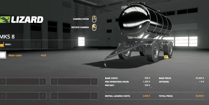 Lizard MKS 8. - Farming Simulator 19: Animal husbandry machines, vehicles - List of vehicles and machines - Farming Simulator 19 Guide and Tips