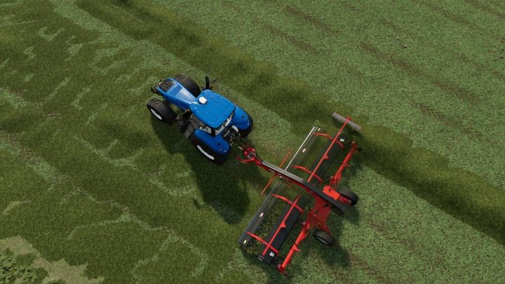 If you are wondering why one of the windrowers costs €110,000 even though it does not have the greatest width of work - it can move the grass to the side, instead of behind the tractor meaning that you can create one row of mowed grass on one side after two runs - Farming Simulator 22: Sowing and mowing grass - Farming Simulator 22: Grass, hay and silage - Farming Simulator 22 Guide
