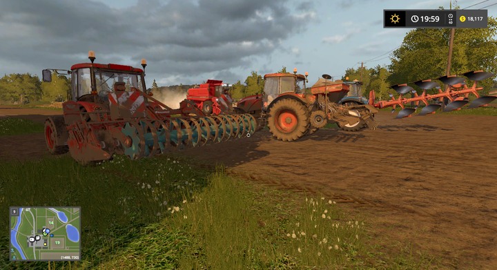 On the left - a simple cultivator, on the right - a plough - both tools allow scarification of the ground, with sowing next in line. - From sowing to harvesting - step by step - For beginners - Farming Simulator 17 Game Guide