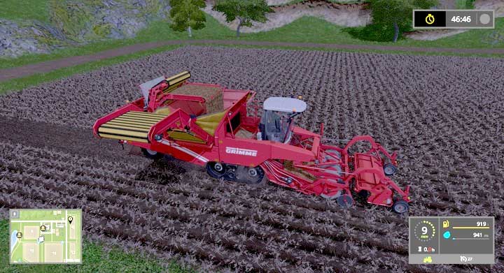 Gathering potatoes using a special potato combine - From sowing to harvesting - step by step - For beginners - Farming Simulator 17 Game Guide
