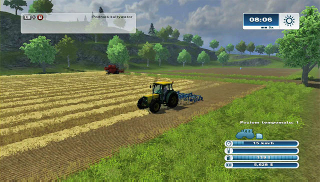 The cultivator clears the field and prepares it for sowing. - First cultivation | The basics - The basics - Farming Simulator 2013 Game Guide