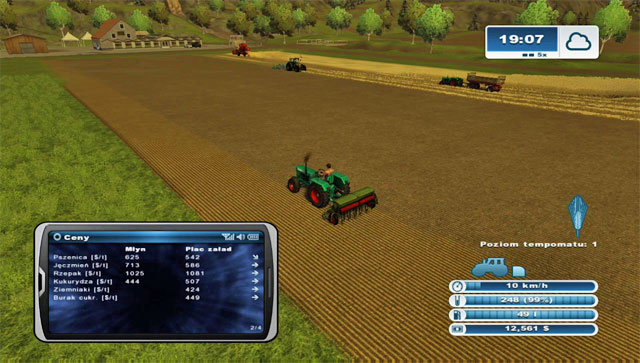Harvesting, cultivating and sowing - one after another. - Further sowings, sprayings, harvestings and sale | Further steps - Further steps - Farming Simulator 2013 Game Guide