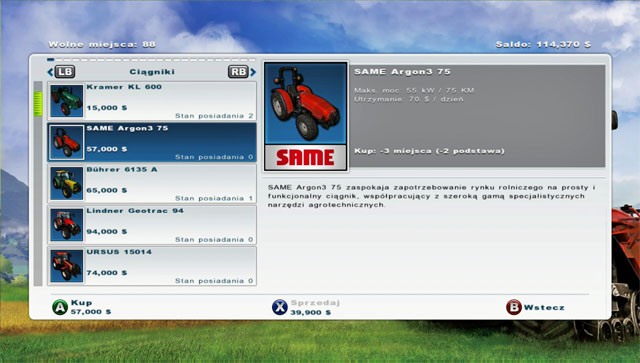 Changing the tractor is another financial challenge. - Buying new equipment: a trailer and a tractor | Agriculture - Agriculture - Farming Simulator 2013 Game Guide