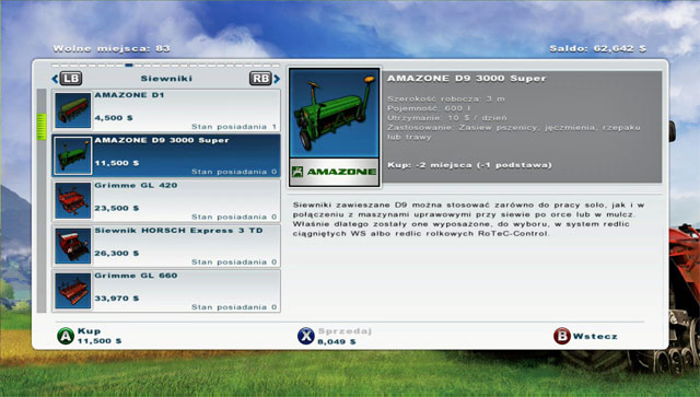 Time to buy a new, better sower. - Buying new equipment: sower | Agriculture - Agriculture - Farming Simulator 2013 Game Guide