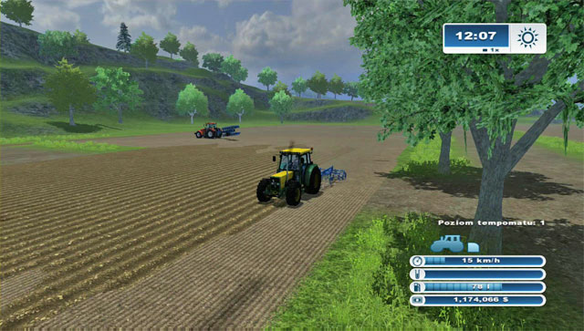 After connecting the fields, drive the cultivator over the area where you plowed the ground. - Connecting fields | Agriculture - Agriculture - Farming Simulator 2013 Game Guide