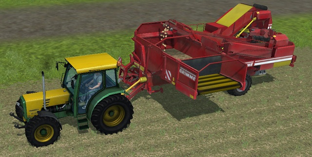 Harvesting potatoes. Without the best machine available in the game, the process is very time consuming. - Growing potatoes | Agriculture - Agriculture - Farming Simulator 2013 Game Guide