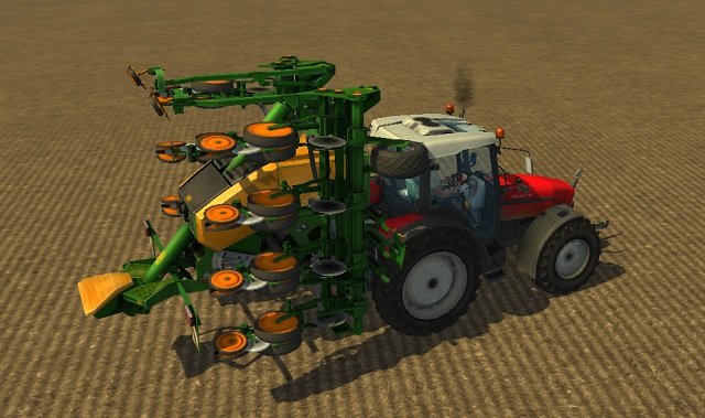AMAZONE EDX 6000 in the starting position. - Growing sugar beets | Agriculture - Agriculture - Farming Simulator 2013 Game Guide