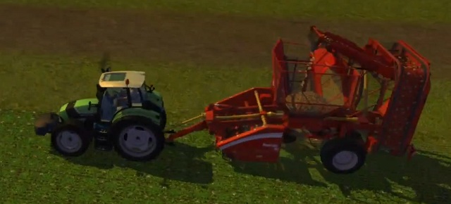 Harvesting sugar beet with Grimme Rootster 604. - Growing sugar beets | Agriculture - Agriculture - Farming Simulator 2013 Game Guide