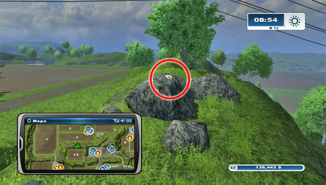 North of field 13 theres a hill - Area H: horseshoes #90-#100 | Horseshoes - Horseshoes - Farming Simulator 2013 Game Guide