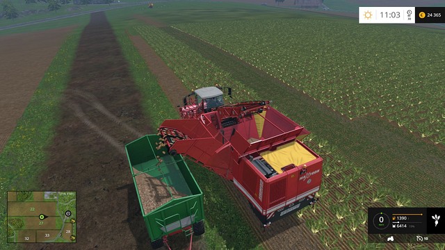 A short break for unloading the container. - Growing plants - preparation, harvest and selling - Basics - Farming Simulator 15 Game Guide