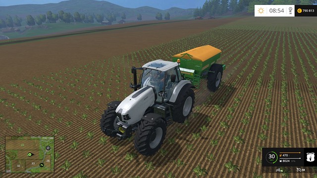 Darker soil means that the place was sprayer/fertilized and will bring bigger crop. - Growing plants - preparation, harvest and selling - Basics - Farming Simulator 15 Game Guide
