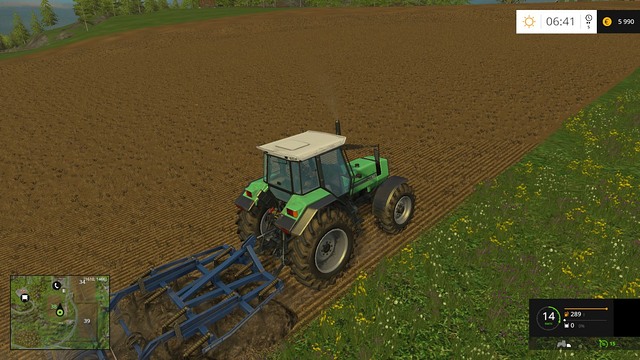 The biggest field, no. 38, requires cultivating. - Sowing, cultivation, harvest - Basics - Farming Simulator 15 Game Guide