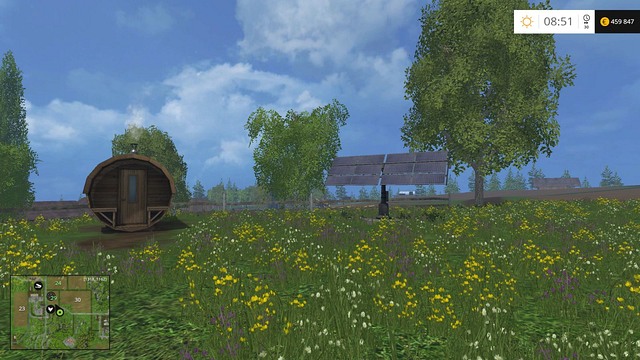 It doesnt require any attention from the player, generating 190$ every hour, which gives you 4560$ per day - Available objects - Placing objects - Farming Simulator 15 Game Guide