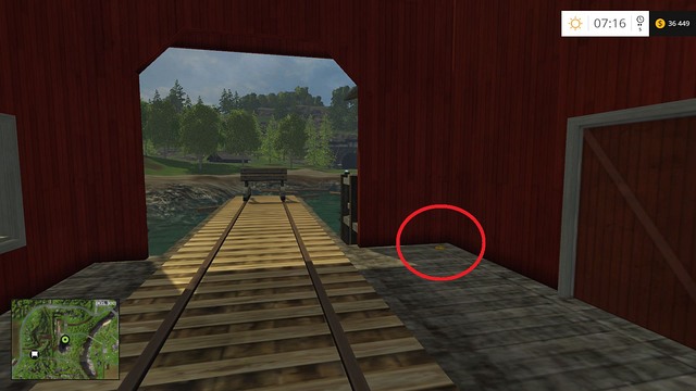 At the end of the tracks leading to the pond - Section A - coins 1 - 12 - Gold Coins - Farming Simulator 15 Game Guide