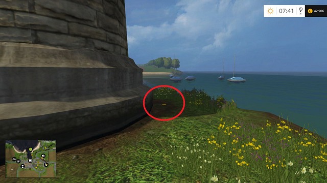 Behind the lighthouse - Section B - coins 13 - 29 - Gold Coins - Farming Simulator 15 Game Guide
