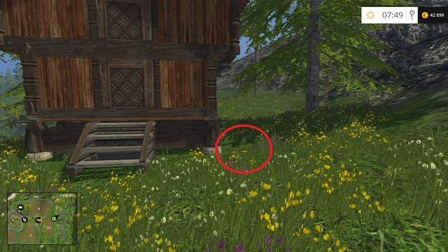 Near a wooden hut, on the edge of field no - Section B - coins 13 - 29 - Gold Coins - Farming Simulator 15 Game Guide