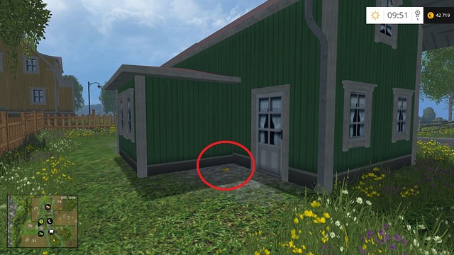 In the corner of the green house - Section E - coins 55 - 69 - Gold Coins - Farming Simulator 15 Game Guide