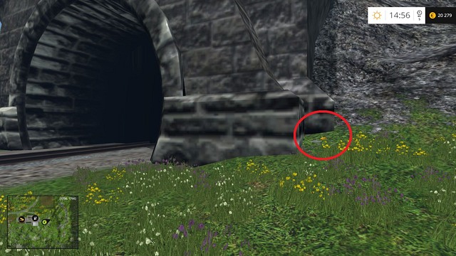 Near the entrance to the tunnel - Section G - coins 90 - 100 - Gold Coins - Farming Simulator 15 Game Guide