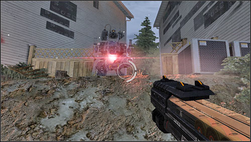 You will find few chests with rifles and grenades - Level 04: Suburbs - Walkthrough - F.3.A.R. - Game Guide and Walkthrough