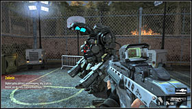 It is very disadvantageous position so you need to find quickly some cover - Level 04: Suburbs - Walkthrough - F.3.A.R. - Game Guide and Walkthrough