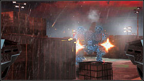 The staircase leads to the long, empty corridor which will take you away from the terminal - Level 07: Port - Walkthrough - F.3.A.R. - Game Guide and Walkthrough