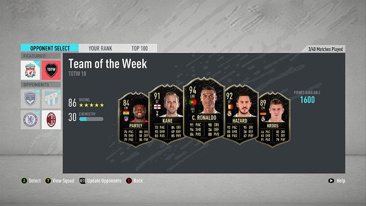 In TOTW 10, you can also find other famous names like, for example, Eden Hazard, Harry Kane (second nomination), or Toni Kroos - FUT 20: Team of the Week 10 (TOTW) - FIFA 20 Ultimate Team - FUT 20: Team of the Week - FIFA 20 Guide