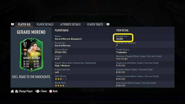 For example, we bought a special Gerard Moreno RTTK card for 28,000 coins - FIFA 23: Tax on the transfer market - how to calculate? - FIFA 23: FAQ FUT - FIFA 23 Guide