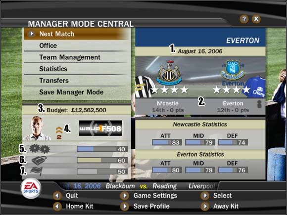 In The Club | Manager Mode - FIFA 07 Game Guide | Gamepressure.Com