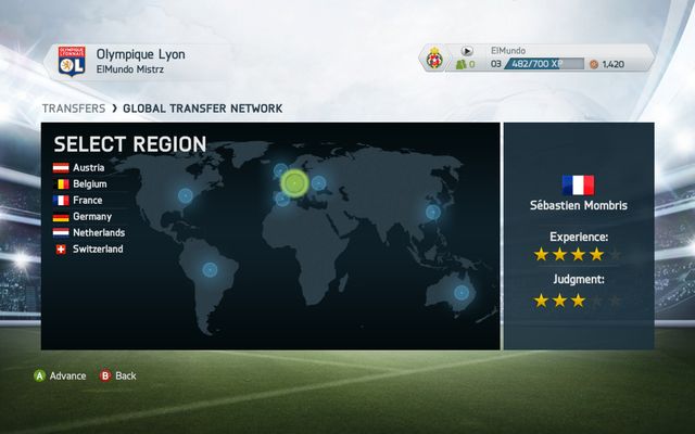 Talent hunters can be sent to multiple available regions - each one can be specified by choosing a desired country and league in which you want to search for players who could strengthen your team - Transfers and the global transfer network - Manager career - FIFA 14 - Game Guide and Walkthrough