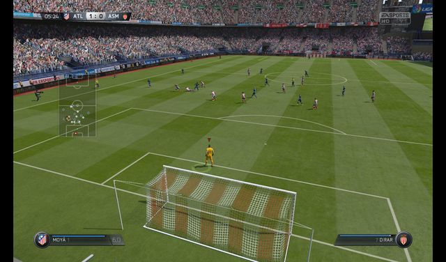 When the match is about to end soon with an unfavorable result for your team, and a corner occurs, you should try to take the goalkeeper to the other side of the field and back up other players in the penalty zone - Goalkeeper - Playing as single players - FIFA 15 - Game Guide and Walkthrough