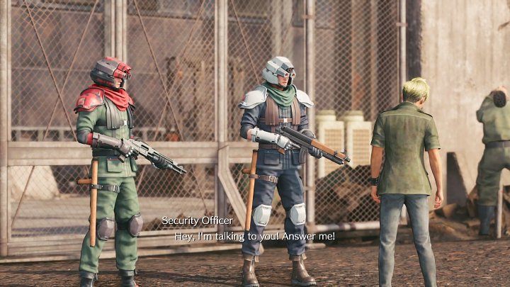 While on the way to the meeting spot, youll meet Zhijie who got accosted by two Shinra soldiers - Final Fantasy VII Remake Intermission: After Him - walkthrough - Chapter 1: Wutais Finest - Final Fantasy 7 Remake Guide