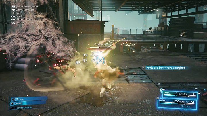 After entering the factory area continue forward until you reach initial enemies - Final Fantasy VII Remake Intermission: After Him - walkthrough - Chapter 1: Wutais Finest - Final Fantasy 7 Remake Guide