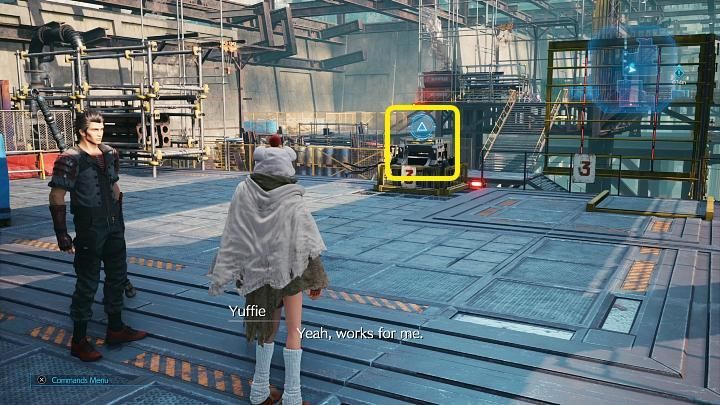 After reaching the upper level throw a shuriken at the switch marked in the screenshot above - Final Fantasy VII Remake Intermission: After Him - walkthrough - Chapter 1: Wutais Finest - Final Fantasy 7 Remake Guide