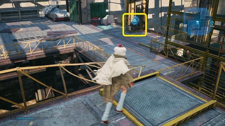 Approach the area shown in the screenshot above and throw a shuriken at the switch with number 2 - Final Fantasy VII Remake Intermission: After Him - walkthrough - Chapter 1: Wutais Finest - Final Fantasy 7 Remake Guide