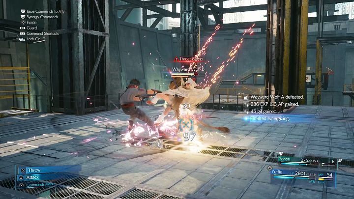 This time, you need to face two Wayward Wolves - Final Fantasy VII Remake Intermission: After Him - walkthrough - Chapter 1: Wutais Finest - Final Fantasy 7 Remake Guide