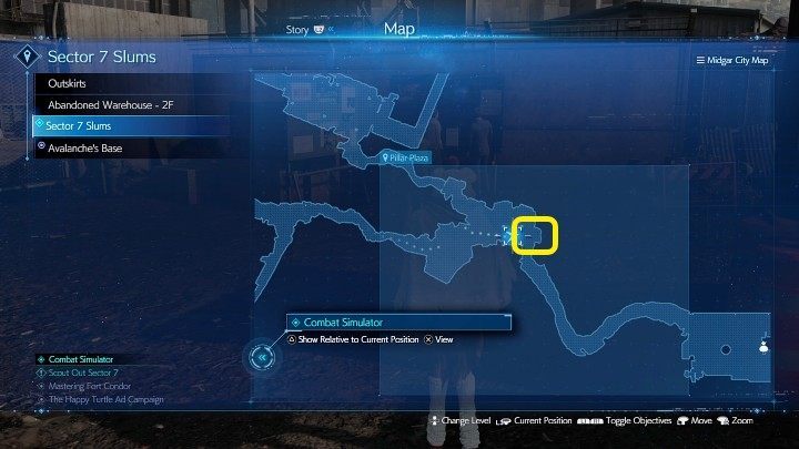 The screenshot above shows the location of The Happy Turtle Newsletter 5 - Final Fantasy VII Remake Intermission: The Happy Envoy - walkthrough - Side quests - Final Fantasy 7 Remake Guide