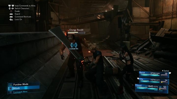 After the cut-scenes, get out of the house and run to the tunnel you were traveling through with Aerith - Final Fantasy 7 Remake: A Broken World, walkthrough - Chapters - Final Fantasy 7 Remake Guide