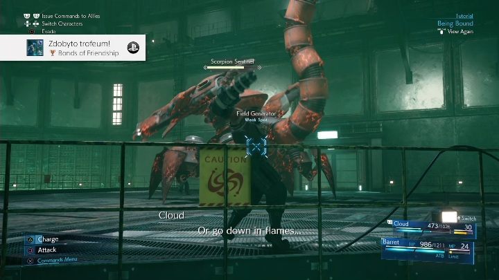 Trophy type: bronze - Final Fantasy 7 Remake: Trophy guide - Appendix - Final Fantasy 7 Remake Guide