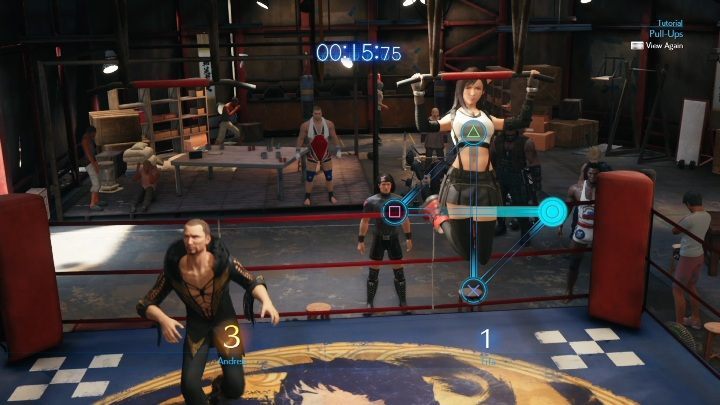 As with Burning Thighs, you have to press the buttons at the right pace and in the right order - Final Fantasy 7 Remake: Wavering Heart quest, walkthrough - Chapter 14, In Search of Hope - Final Fantasy 7 Remake Guide