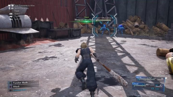 A frightened man asks for your help - Final Fantasy 7 Remake: Weapons on a Rampage quest, walkthrough - Chapter 8, Budding Bodyguard - Final Fantasy 7 Remake Guide