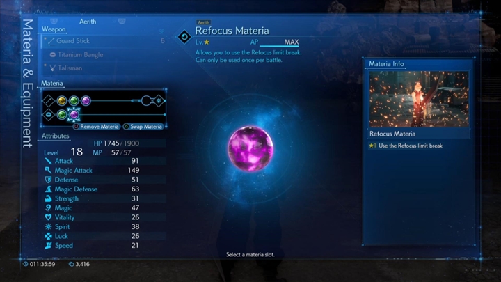 Materia name - Final Fantasy 7 Remake: Purple Materia - where, how to get? - Materia - Final Fantasy 7 Remake Guide