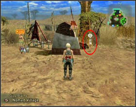 In Giza Plains run straight forward and youll find yourself in the Nomads Village - Giza Plains | Part I - Part I - Final Fantasy XII Game Guide