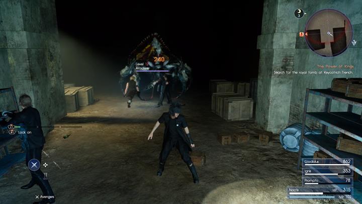 Arachne is quite powerful, but on her own she should not be too much of an issue - Chapter 2 - No Turning Back | Main storyline - Main storyline - Final Fantasy XV Game Guide