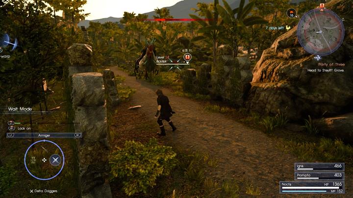 You will stumble upon a new type of enemy. - Chapter 7 - Party of Three | Main storyline - Main storyline - Final Fantasy XV Game Guide