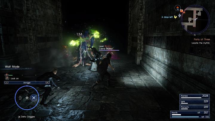 You have to break through numerous groups of enemies. - Chapter 7 - Party of Three | Main storyline - Main storyline - Final Fantasy XV Game Guide