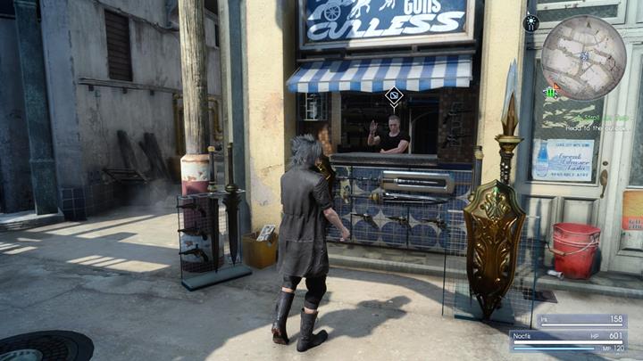 You should purchase new equipment for your party while youre in the city. - Chapter 3 - The Open World | Main storyline - Main storyline - Final Fantasy XV Game Guide