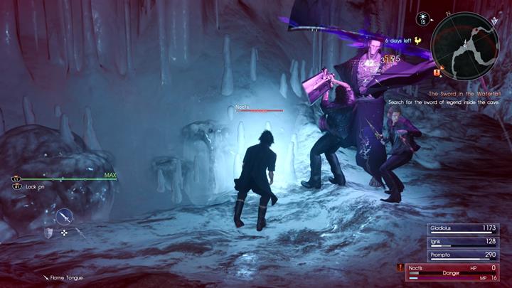 A lot of encounters await you inside of the dungeon - the most difficult enemies inside are the Ronins. - Chapter 3 - The Open World | Main storyline - Main storyline - Final Fantasy XV Game Guide