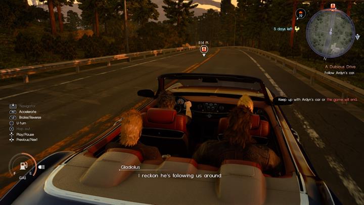 At the start of the chapter you have to travel Ardyn - Chapter 4 - Living Legend | Main storyline - Main storyline - Final Fantasy XV Game Guide