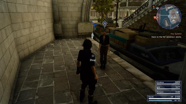 Dont forget to purchase new gear at the weapon vendor. - Chapter 9 - Callings | Main storyline - Main storyline - Final Fantasy XV Game Guide